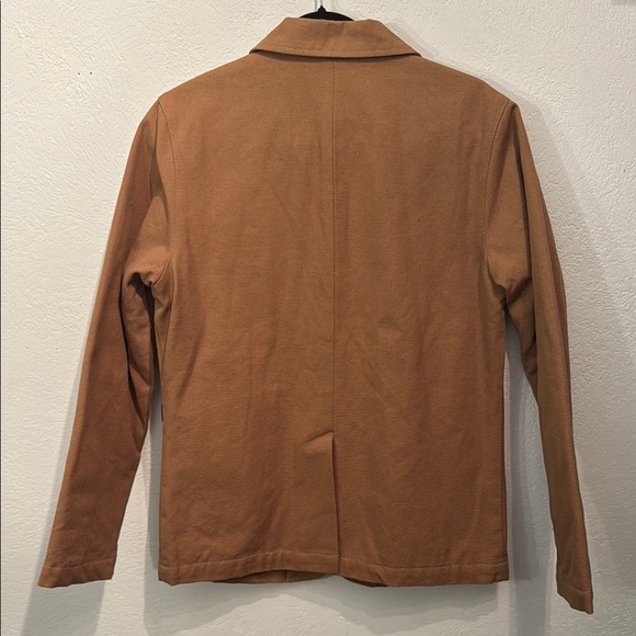 Stussy Women's Cotton Tan Blazer Jacket size S - Picture 3 of 11